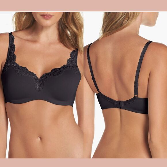 NWT $76 Le‎ Mystere [ 32G ] Dream Tisha 965 Underwire Bra in Black - Picture 1 of 10
